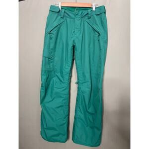 The North Face Snow Pants Womens Large Blue Teal Insulated Pants Snowboard Ski